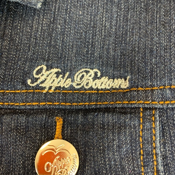 Apple Bottoms Vntg Cropped Jean Jacket 3/4 sleeves - Picture 6 of 7